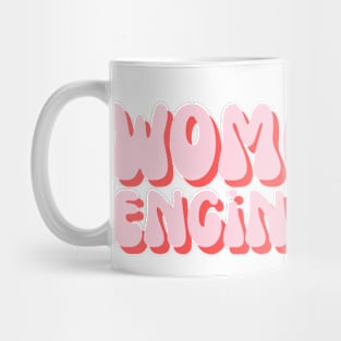 Pink Groovy Women in Engineering Mug